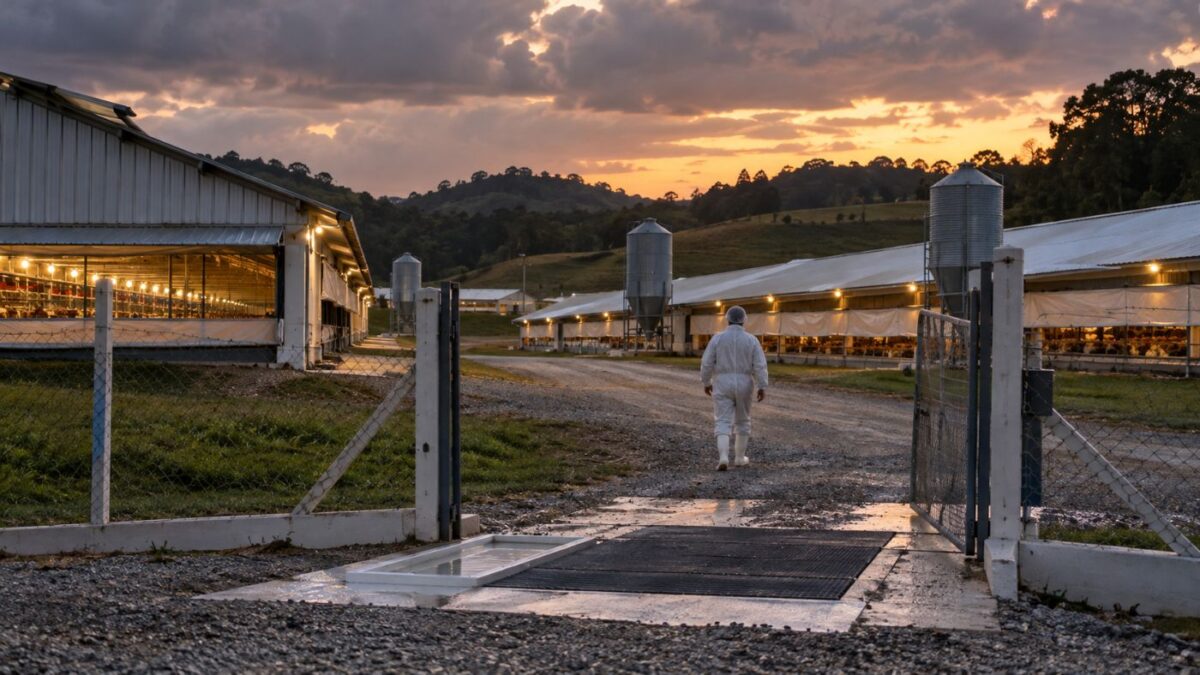 Granja de perus em área rural do Oeste catarinense (imagem ilustrativa)